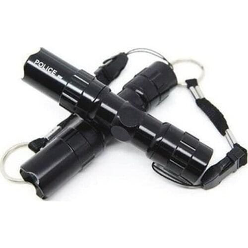 Outdoor Tools Black Mini LED Flashlight 3W Energy-saving Flashlight Battery Travel Camping Supplies Super Bright