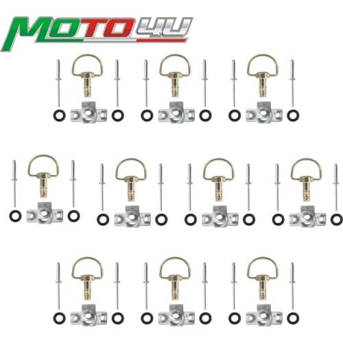 For DUCATI For BMW 14mm/17mm Universal Race Fairing Fasteners Quick Release D-RING 1/4 Turn Rivet Motorcycle Racing bolts screws