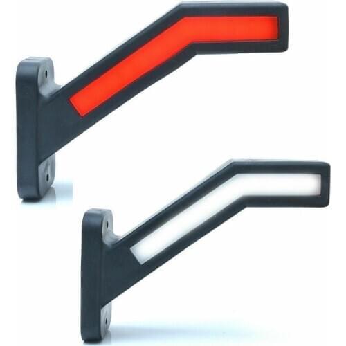 Fuleem Universal 2PCS LED Neon Stalk Side Marker Light 12V 24V Truck Trailer Position Lamp Waterproof