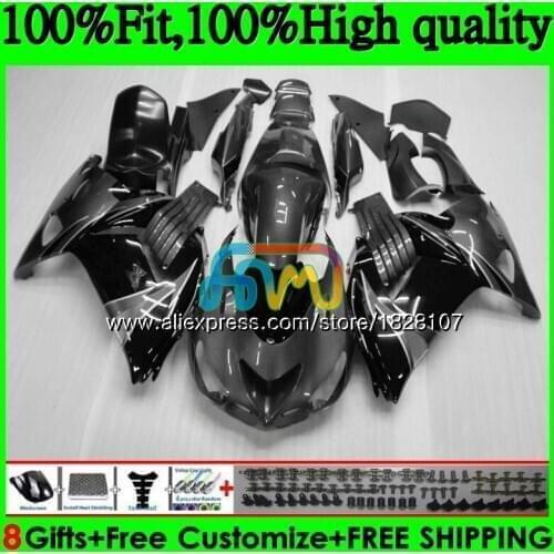 Injection For KAWASAKI ZX 14R ZX14R 06 07 08 09 10 11 21BS.129 ZZR1400 ZX-14R 2006 2007 2008 Black grey 2009 2010 2011 Fairing