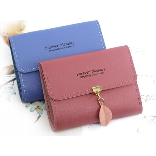 Womens Wallet New Style Zipper Heart Female Simple Casual Coin Purses Ladies Letter Tassel Card Holder Clutch Bag