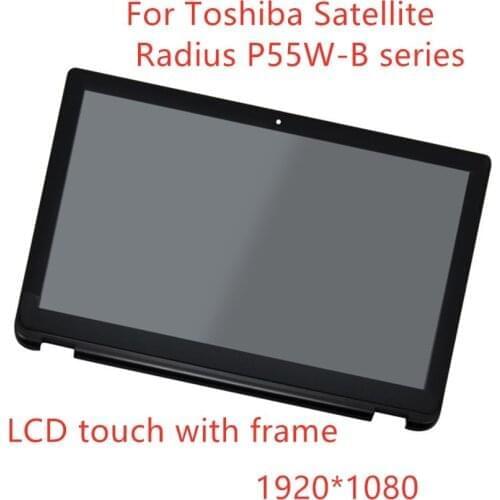 IPS Panel LCD Screen Display Touch Glass Digitizer Assembly LP156WF5-SPA2 For Toshiba Satellite Radius P55W-B Series P55W-B5224