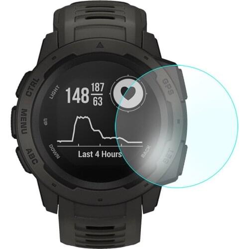 2Pcs Smartwatch Tempered Glass Screen Protector For Garmin Instinct Watch Ultra Clear Full Protective Film Smart Accessories