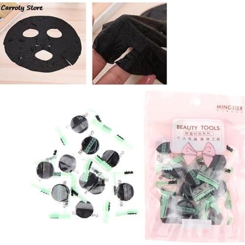 20/30Pcs Compressed Facial Mask Paper Disposable Face Mask Black Bamboo DIY Mask Paper Natural Face Skin Care Beauty Tools