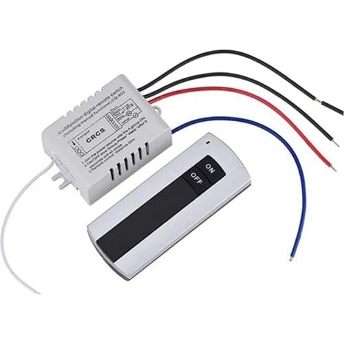 220V ON/OFF Switch Receiver Remote Control Transmitter Single-Channel Wireless Remote Control Switch