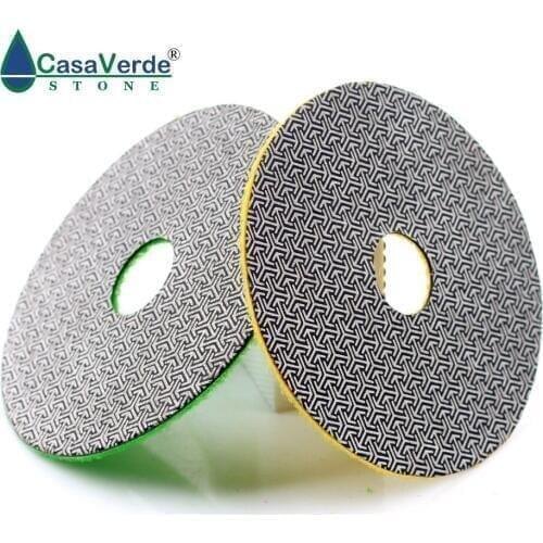 3 inch 80mm Electroplated diamond polishing Pad 4pcs/Set Fast Removal Tile Glass Concrete Stone Sanding Disk Metal Polishing
