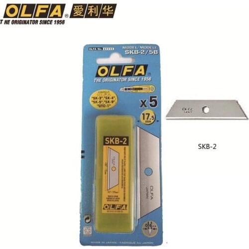 5pcs OLFA Oliver Japan imported SKB-2/5B safety knife replacement blade SK-3/ SK-4/ SK-3/ SK-6/ SK-9 Universal