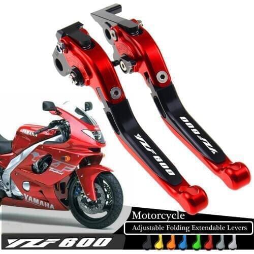 Aluminum Motorcycle Brake Clutch Levers Adjustable Folding Extendable for YAMAHA YZF Thunder Cat 1999-2007 YZF 600 R Thundercat