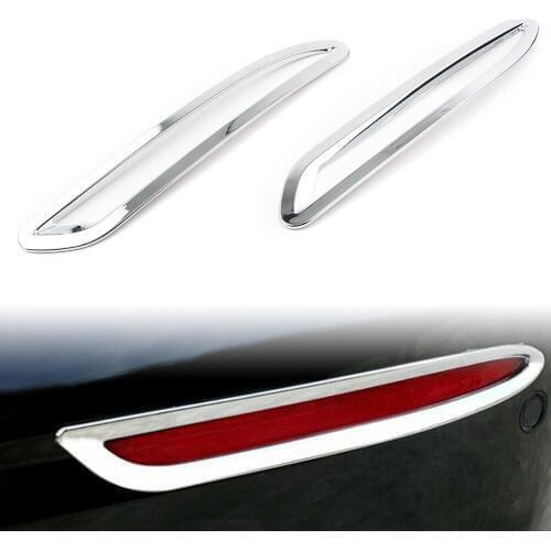 Auto Rear Fog Light Cover Trims For 2019 2020 Mercedes Benz A-Class A220 A250 W177 ABS Plastic Chrome
