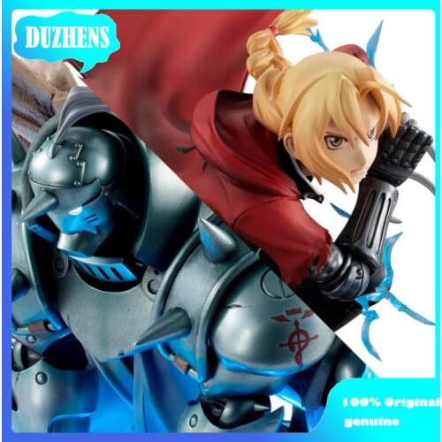 100% Original:Fullmetal Alchemist Edward Elric&Alphonse Elric 30cm PVC Action Figure Anime Figure Model Toys Figure Doll Gift
