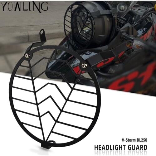 For SUZUKI DL250 V-Storm 250 Motorcycle V-Storm DL250 Accessories Headlight Protector Cover Grill Guard Headlight Protector