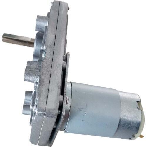 High torque DC motor 555 Metal Worm Gear Motors 12V-24VDC electric curtains electric oven popcorn machine model Refund machine