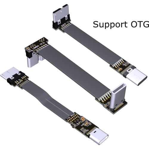 FFC Type-C Micro USB 3.0 OTG Extension Ribbon Cable FPV Slim Flat Soft flexible FPC charge FPV Brushless Handheld Gimbal monitor