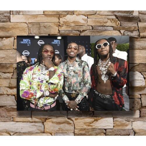 Art Poster New Migos American Hip Hop Rappers Music Star 04 Light Canvas Wall 14x21 20x30 24x36In N115