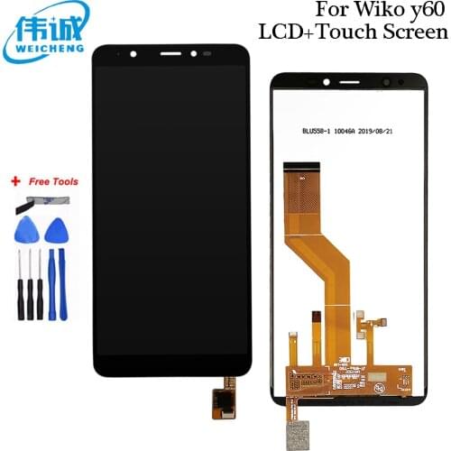 For Wiko Y60 Y80 LCD Display Touch Screen Digitizer Assembly Repair Parts With Tools And Adhesive For Wiko Y70 Y50 LCD Display