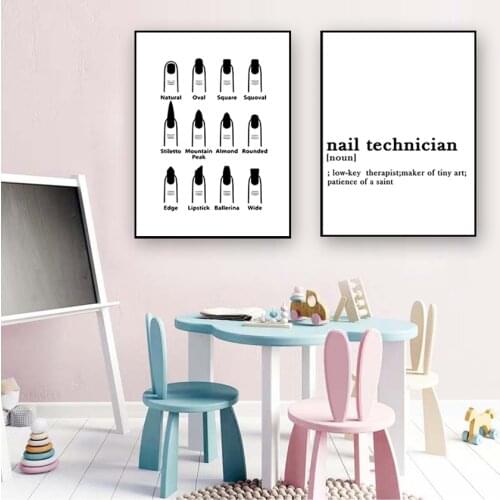 HD Prints Creative Hotel Poster Modular For Living Room Canvas Nordic Pictures Nail Shape Home Decoration Paintings Wall Artwork