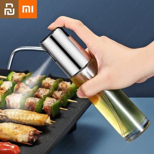 Xiaomi Kitchen Stainless Steel Oil Sprayer Bottle Grill BBQ Sprayer Oil Dispenser Pump Oil Pot Leak Proof BBQ Cookware Toos Mi