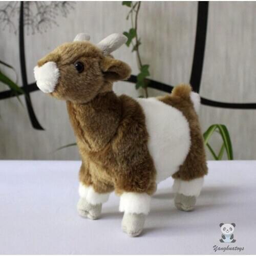 Lovely Nubian ibex dolls soft plush animal toys real life Capra ibex nubiana doll toy Decoration