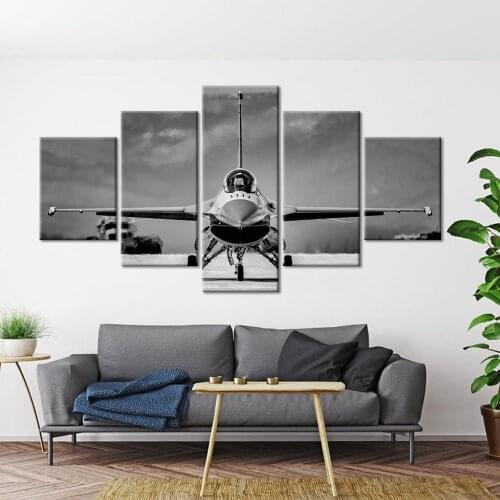 Wall Art Modular Canvas HD Prints Posters Home Decor Pictures 5 Piece rocket Aircraft Art Paintings Framework