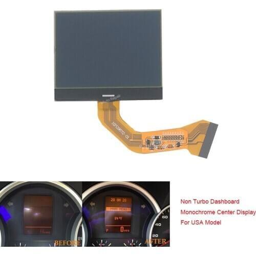 Instrument Cluster LCD Display Monochrome Screen for VW Touareg Porsche Cayenne Pixel Repair Red/Yellow Background