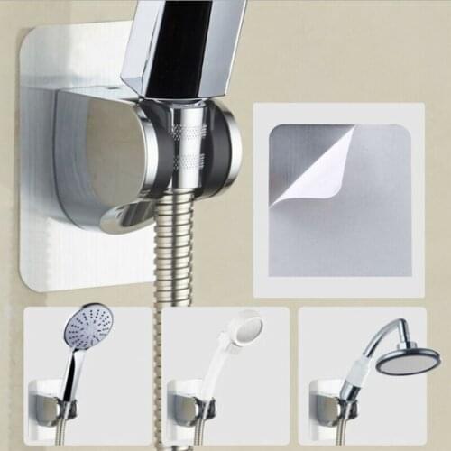 Wall Shower Head Holder Silver Strong stickiness Home Bathroom Household