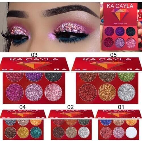 2020 6 Colors Eyeshadow Palette Beauty Makeup Shimmer Matte Gift Eye Shadow New Fashion KA CAYLA Professional