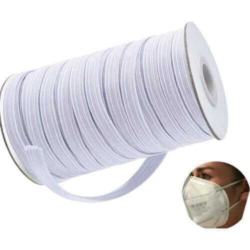 165/160/120/80 Yards Length Diy Braided Elastic Band Cord Knit Band Sewing For Sewing DIY Mask Bedspread 3mm 5mm 7mm 9mm