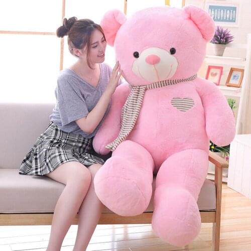 New Hot High Quality 5 Colors Teddy Bear With Scarf Stuffed Animals Bear Plush Toys Doll Pillow Kids Lovers Birthday Baby Gift