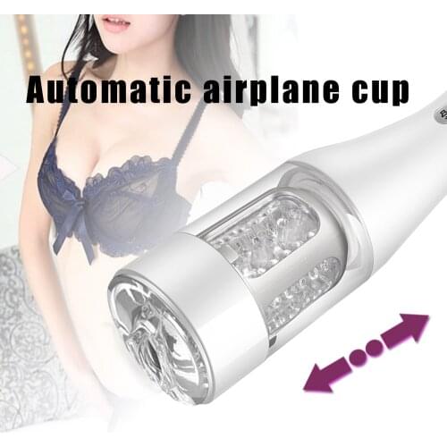 Fully Automatic Piston Telescopic Rotation Male Masturbator Cup Voice Interaction Pussy Real Vagina Sex Climax Sex Toys For Men