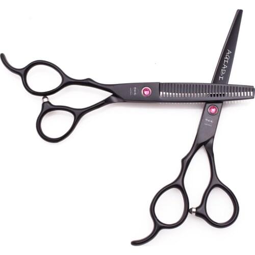 A8001 6'' AQIABI Jp Steel Left hand Professional Human Hair Scissors Hairdressing Cutting Shears Salon Barbers Thinning Scissors