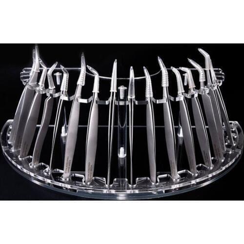 Professional Eyelashes Grafting Tweezers Acrylic Display Stand Storage Organizer Eyelash Extension Lashes Display Stand