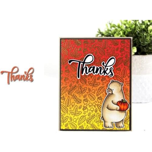 Thanks Word Die Cuts For Card Making 2020 Thanks Word Metal Cutting Dies Stencils New 2020 Embossed Crafts Cards