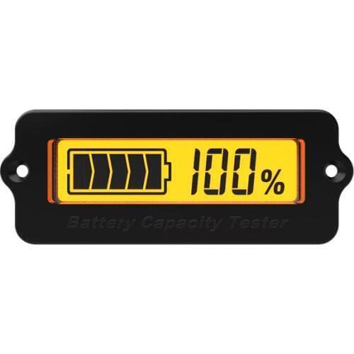 12V 24V 36V 48V Lead-Acid Battery LY6N Recessed Battery Capacity Indicator Tester Voltmeter Yellow battery charge indicator