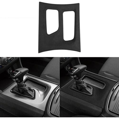 Suede LHD Car Interior Center Consoles Gear Shift Panel Decoration Cover Strip Trim for Dodge Charger 2016-2021 Car Accessories