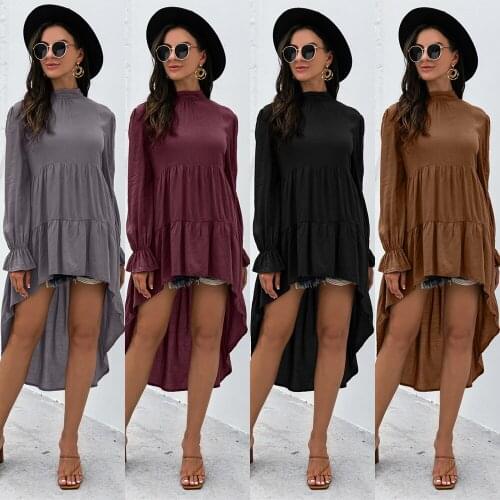 Women Spring Autumn Solid Color Dresses Robe Femme Patchwork Bandage O-Neck Long Sleeve Slim Dress For Woman Vestido De Mujer