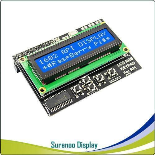 162 16X2 1602 Character LCD Module Display Screen LCM LCD Keypad Shield for RaspBerry Pi / RPI