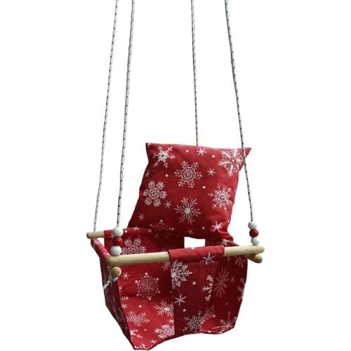 Altev Wood Padded Baby Child Of Garden Home Ceiling Swing