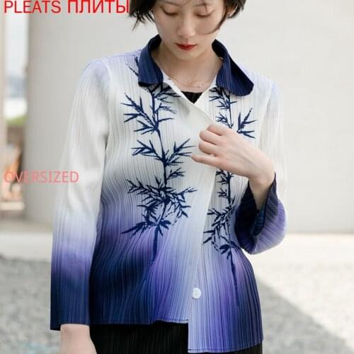 Блузки с принтом BLUE FOLD China At AliExpress