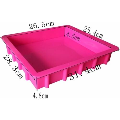 Large Silicone Toast Mould Thicken Do Not Rise Belly Handmade Soap Mould 3000ML Tool Large Square Baking Pan Rendering Plate