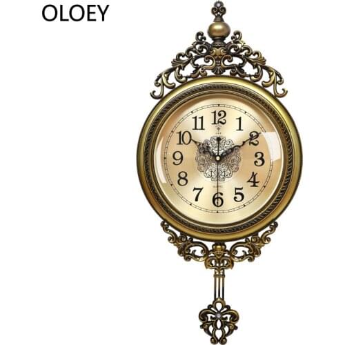 Large Luxury Gold Wall Clock Living Room Silent Creative Swing Wall watches Bedroom Quartz Clocks Wall Home Decor Reloj De Pared