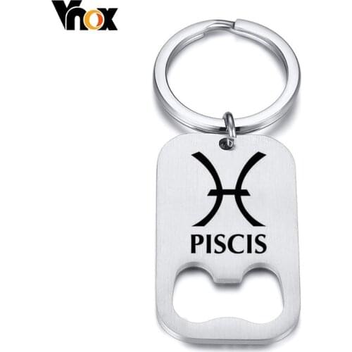 Vnox Custom Key Chain with Bottle Opener Multi Function Stainless Steel Accessory Personalize Gift