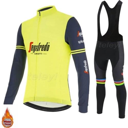 Black and white Long Sleeve Bike Clothes Thermal Fleece Ropa Roupa Invierno Bicycle Clothing Winter Cycling Jersey 2020