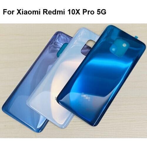 For Xiaomi Redmi 10X Pro 5G Back Battery Cover Door Housing case Rear Glass Replace parts For Xiaomi Redmi 10 X Pro 5G 10xPRO