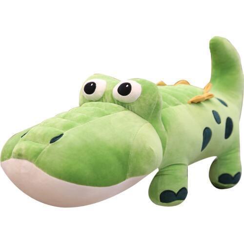 Dorimytrader Cute Crocodile Doll Big alligator Plush Toy Cute Pillow Doll for Children Gift Decoration 33inch 85cm DY50542