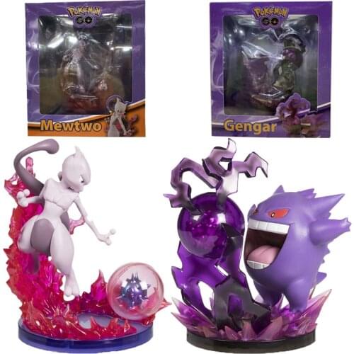 TAKARA TOMY Pokemon Figure Model Set Toys Decoration Toy Gengar Mewtwo Anime Action Model Kid Toy Gift Anime Action Character