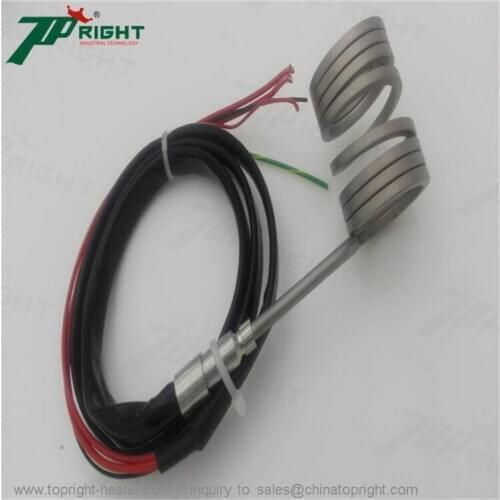 ID16x53mm electric coil heater with silicone fiber sleeve