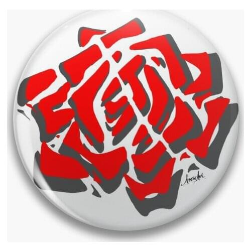 Jhin The Virtuoso Rose Red Soft Button Pin Fashion Clothes Decor Brooch Creative Hat Cartoon Collar Gift Badge Jewelry Metal