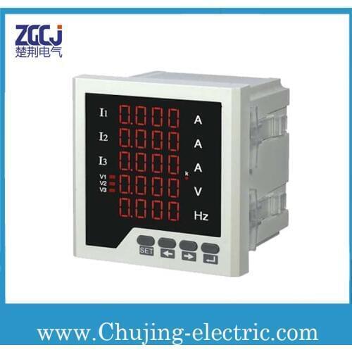 RS485 communication 3 phase digital Ampere,Voltage,Frequency meter ,LED display 3 phase A,V,Hz monitor, multifunction monitor
