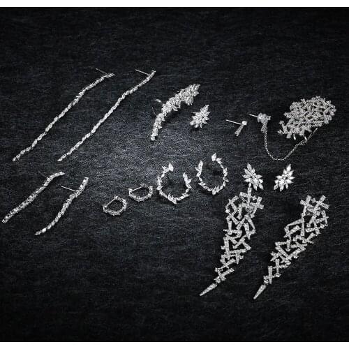 LIDU High Quality 925 Silver Fashion Exquisite Dinner Earrings Monaco Ornaments Send Friends Gifts Factory Direct