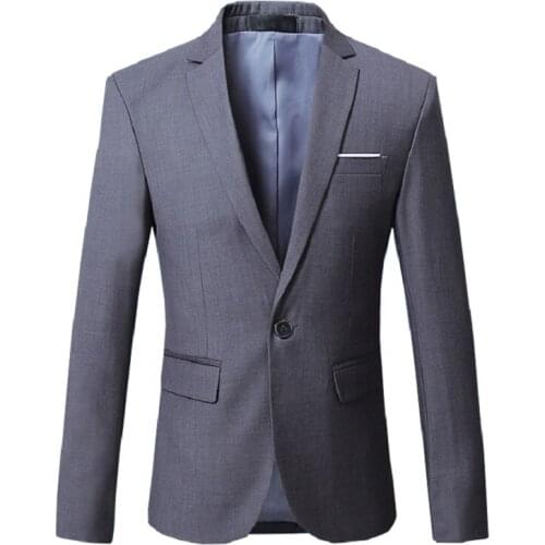 Men blazer suit jacket dress Male Classical Casual Slim Fit High quality office party suit jacket